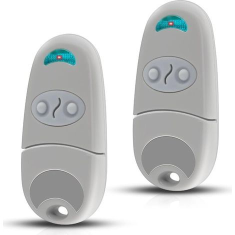 433,92 MHz Torfernbedienung – Kompatibel mit T0P432NA – 2 Kanäle, 2 Fernbedienungen + 2 Paar Knopfzellenbatterien – Für automatische Garagentore und Einfahrtstore (1/5)