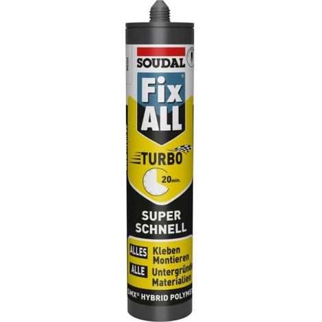 Soudal Fix All Turbo weiss 290ml Montagekleber Dichtstoff Konstruktion Kleber (1/6)