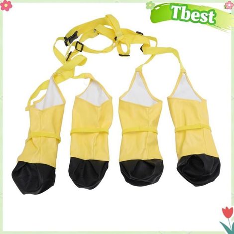 HURRISE Bottes à bretelles pour chiens Bottes à bretelles pour chien, imperméables, résistantes à animalerie produits XL M. (1/5)