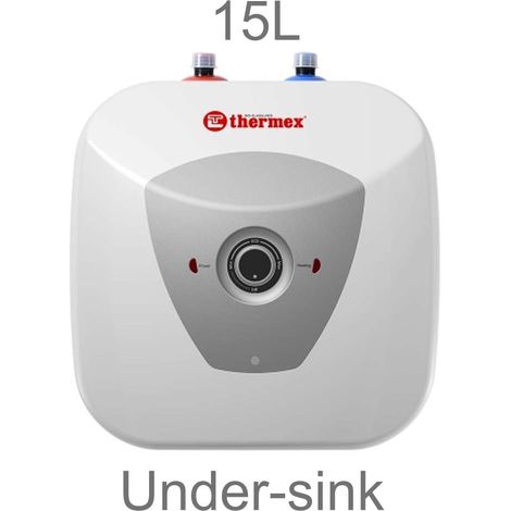 Chauffe-eau électrique HIT PRO 15L Thermex, Installation sous l'évier arrivées d'eau en haut (1/5)