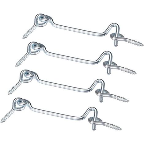 4Stk. 3" Kabine Ösenverriegelung Tür schwenkbar Haken mit Montageschraube (1/5)