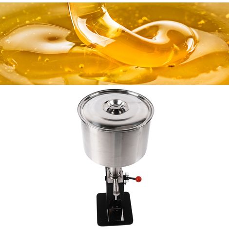 Riempitrice manuale per liquidi e paste in acciaio inox 304, capacità 5-60 ml [Regolabile, antigoccia] (1/4)