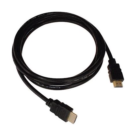 cordon vidéo hdmi - 1.4 high speed - avec ethernet a/a - 2 mètres - noir - gigamédia cordhdmi2m