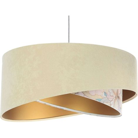 Suspension galaxy asymetric - Crème, multicolore, or