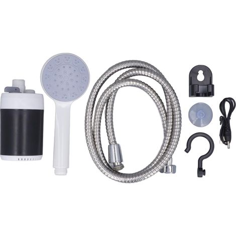 Douche de camping pour bébé avec pompe mobile, rechargeable, contrôle facile, kit portable pour bain en extérieur. (1/5)