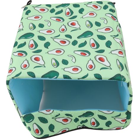Nid-toilette sans fond pour hamster, grand espace confortable pour petits animaux (cochons d'Inde, lapins), 30 x 25 x 19 cm (1/5)