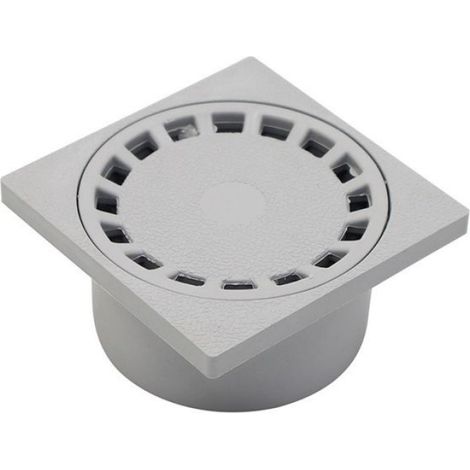 Déverseur De Sol - Grille De Drainage Circulaire 100x100mm Pour Salle De Bain (1/4)