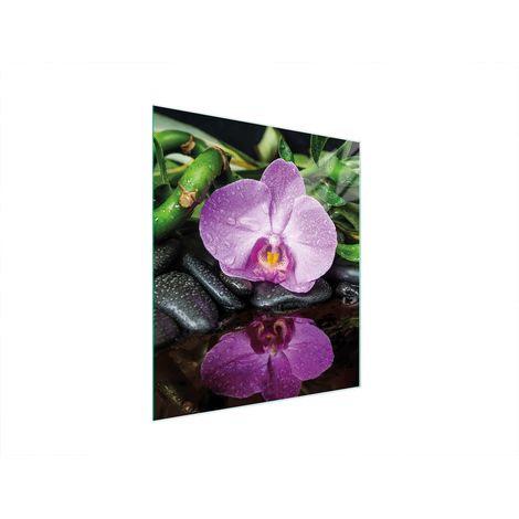 PLANCHE À DÉCOUPER EN VERRE 45x52 ORCHIDÉE (1/5)