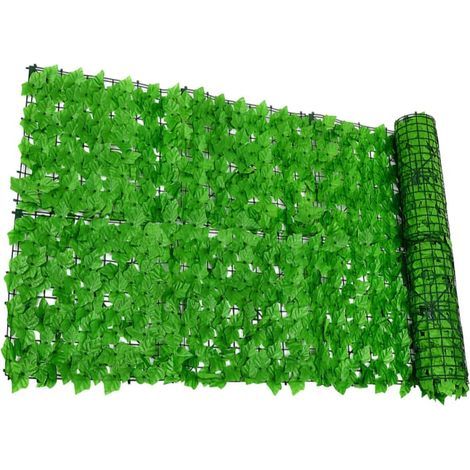Grüner Blätterzaun aus Kunststoff mit Naturgetreuem Aussehen (1/5)