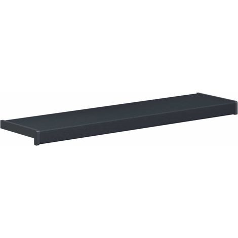 Umbral de Ventana Antracita con Vetado de Madera PVC vidaXL