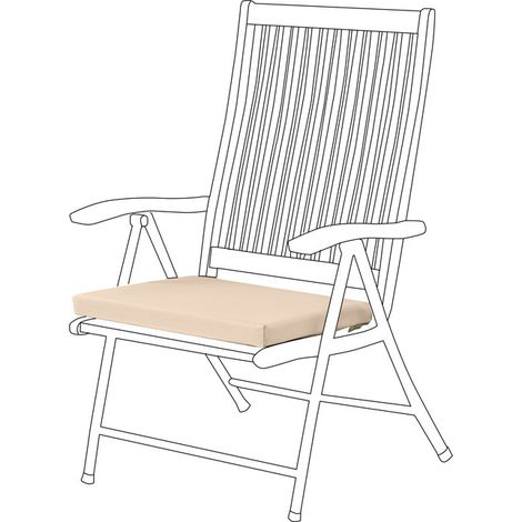 Gardenista Cojínes de asiento de silla para cojines de asiento antideslizantes para exteriores con fundas resistentes al agua y extraibles Cojín de silla de patio para jardín, Piedra (1/5)
