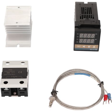 Contrleur De Température Pid Numérique - Sonde Thermocouple Type K - Relais à état Solide - Pour élevage Et Incubation - 100-240v (1/5)