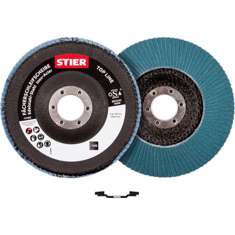 Disque à lamelles STIER Top Line 115x22,23 / grain 80 / 10 pièce 10 pièces