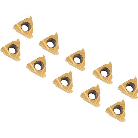 10 Stück CNC-Hartmetall-Wendeschneidplatten für Drehmaschinen mit Box (1/5)