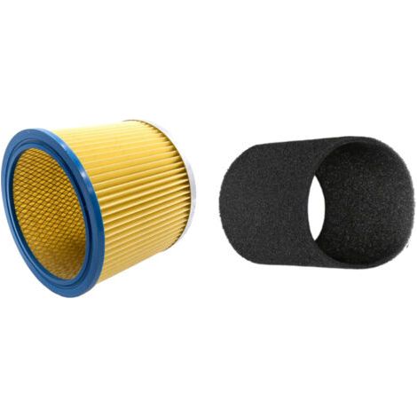 Ensemble 2 en 1 : Filtre lamellaire + Filtre mousse compatible Kärcher, Parkside, Bosch - Accessoires aspirateur (1/5)