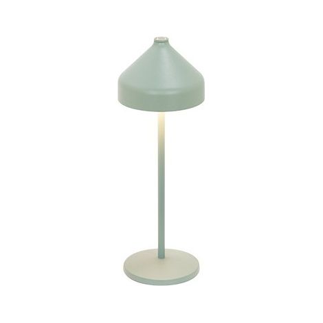 Zafferano AMELIE Lampada a led da tavolo Verde foglia ricaricabile e dimmerabile (1/4)