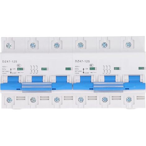 Disjoncteur, Protection contre les fuites, Conversion de verrouillage, interrupteur d'alimentation manuel, disjoncteur AC 400V 6P 10KA (1/5)