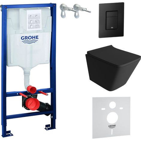 GROHE WC Set mit Vorwandelement, Wand-WC und Spülknopf (1/5)