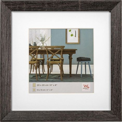 Walther Design Fiorito cornice fotografica grigio scuro 20x20 cm
