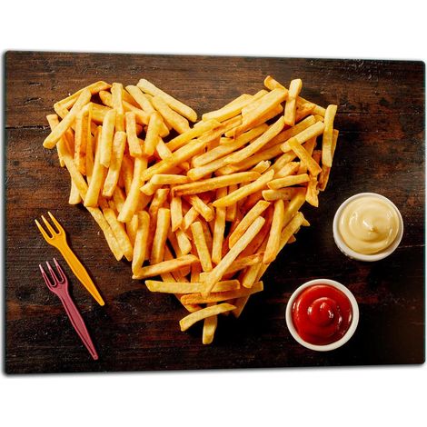 Glasschneidebrett 52x40 Pommes Frites (1/5)