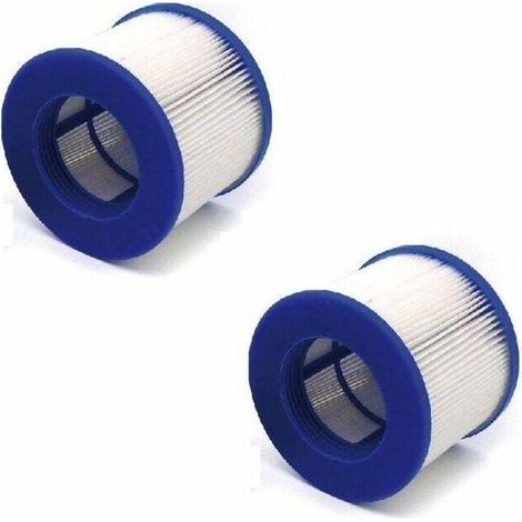 Lot de 2 filtres de piscine pour Bestway VI compatibles avec les filtres Lay-Z-Spa Miami, Ensoleillé (1/2)