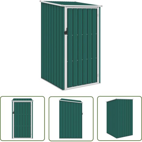 INLIFE Abri de jardin Vert 87x98x159 cm Acier galvanisé (1/5)