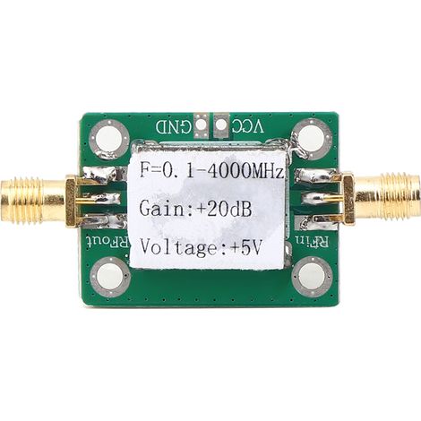 Amplificateur large bande 0,1-4000 MHz 20 dB à faible bruit avec module RF micro-ondes (AMP LNA). (1/5)