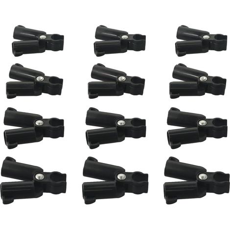 Kit de 12 connecteurs de treillis en plastique pour utilisation avec les structures de cages à tomates et les systèmes grimpants (16 mm) (1/5)