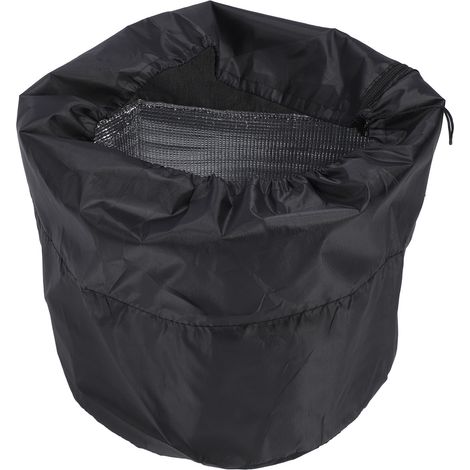 Housse de protection pour pots de fleurs d'hiver, en tissu non tissé, résistante au vent et au gel, sac pour plantes en pot. (1/5)