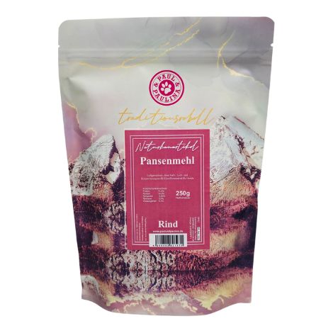 Panses de bœuf hachées pour chiens 250 g Péristaltisme intestinal Paul & Paulina (1/3)
