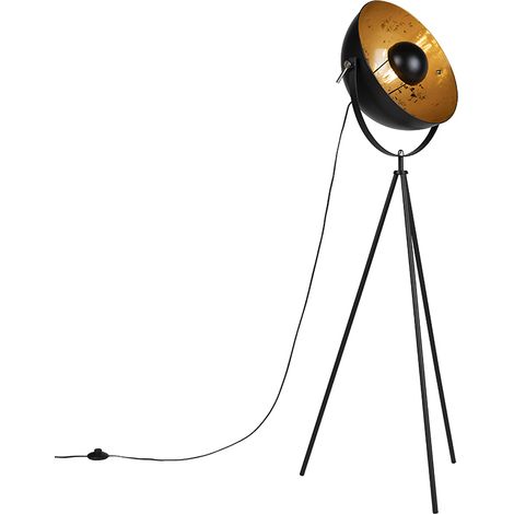 Smart Tripod Floor Lamp Black Incl. Wifi A60 - Magna 40 Eglip