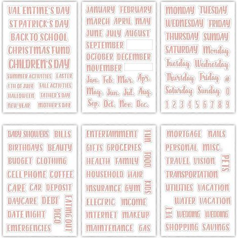 117 étiquettes multifonctionnelles pour budget, étiquettes de tri pour enveloppes de billets et étiquettes portables-Rose Gold (1/4)