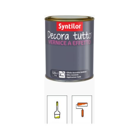 SYNTILOR - DECORA TUTTO VERNICE A EFFETTO 0,250 LT INCOLORE MADREPERLA