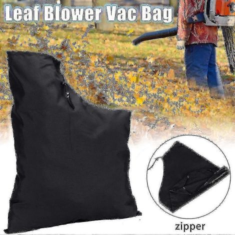 Sac aspirateur à feuilles, sac aspirateur pour broyeur de pelouse, fermeture éclair lisse, extérieur en polyester, facile à nettoyer. (1/5)