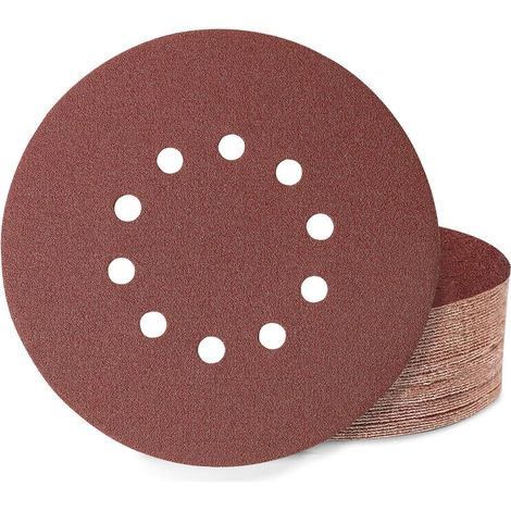 Schleifscheiben 225mm Klett 10 Loch Körnung 80 80 Körnung 40 Stück (1/5)
