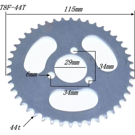 Off-road motorcycle T8F-44 chainring wheel accessories for electric scooters chainrings and iron discs (1/5)
