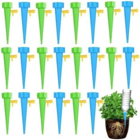 40 Pcs Automatic Drip Irrigation Bottle Sprinklers for Plants with Taps (1/4)