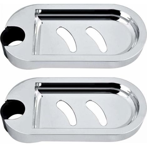 Duschseifenhalter, 2er-Set, Seifenhalter für Duschstange, Wand-Schwammhalter, Seifenhalter für Duschstange, Lochdurchmesser 25 mm (1/5)