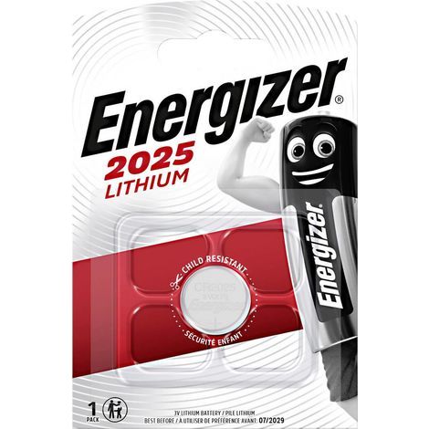 Energizer CR2025 Pile Bouton Lithium Argenté 3V (1/5)