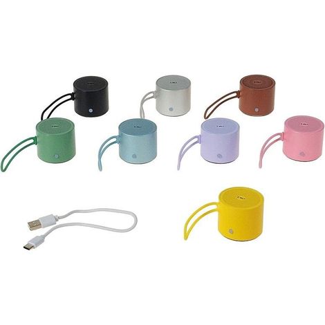 Metalllautsprecher 4,6 x 4 cm mit USB-Kabel