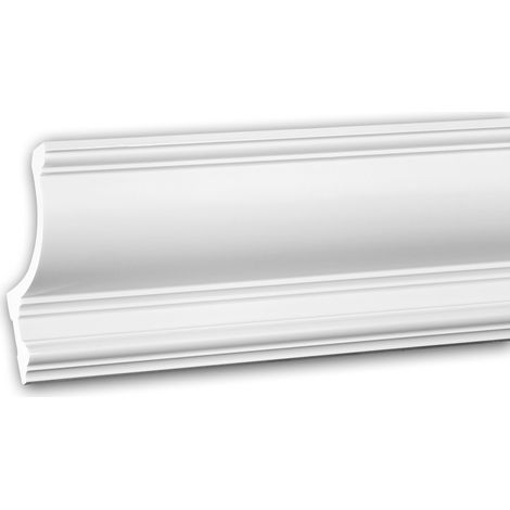 Eckleiste PROFHOME 150209F Stuckleiste Flexible Leiste Zierleiste Neo-Klassizismus-Stil weiß 2 m