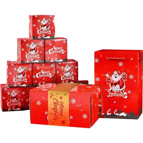 Enveloppes d'argent de Noël – Organisateur d'argent de Noël pliable, boîte cadeau pop-up avec design festif, façon créative de présenter un cadeau pour les adolescents, parents, collègues, amis, maiso (1/5)