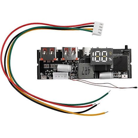 Module d'alimentation mobile bidirectionnel à double port USB-C 18650 avec circuit imprimé de charge, carte mère DIY 3S 65 W (1/5)
