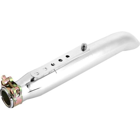 pour silencieux custom Tuyau d'échappement, silencieux d'échappement de galvanoplastie de tuyau d'échappement universel de moto en acier inoxydable de fer avec le réducteur 35/39/43mm (1/5)