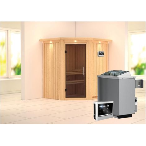 Taurin Eck,9KW ext.Strg easy graphitfarb. Ganzglastür u. DK