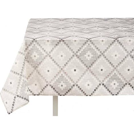 San Ignacio Mantel loneta antimanchas 140x180cm romb colección KINVARA (1/3)