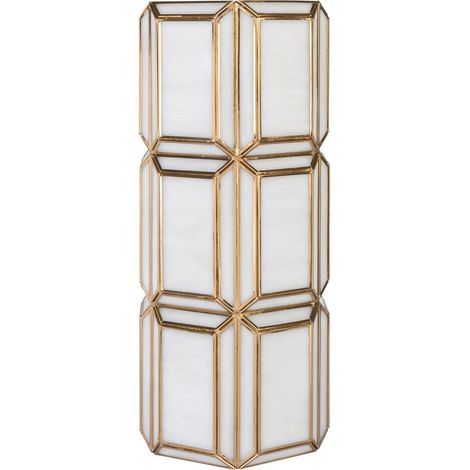 Photophore en verre et laiton antique (1/3)