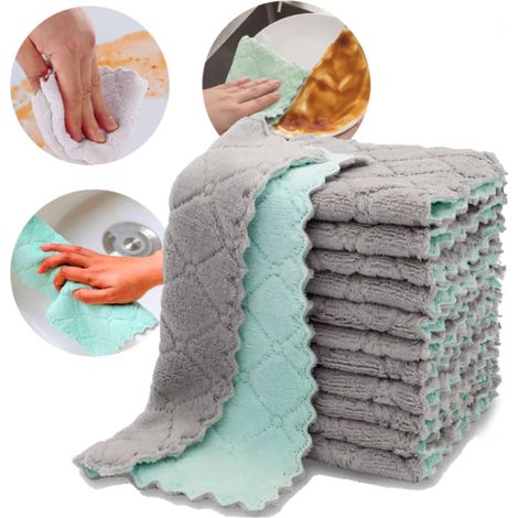 Paños de cocina, paños mágicos, microfibra, superabsorbentes - 10x (1/5)