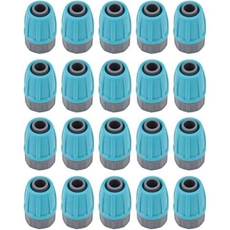 15 pezzi connettori con dado di sicurezza da 16 mm per tubi di irrigazione, raccordi per irrigazione a goccia, adattatori per connettori a barbiglio con bloccaggio, raccordi per tubi di irrigazione a