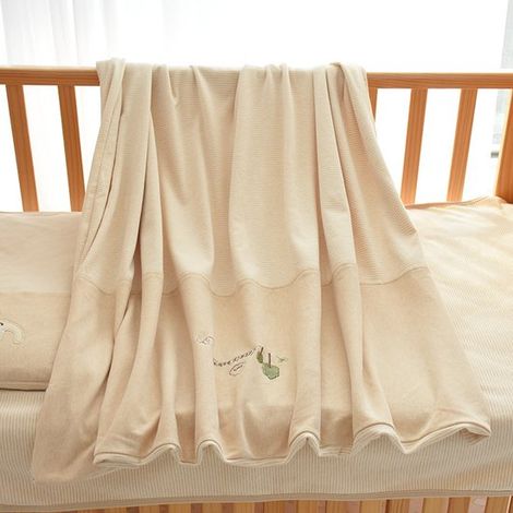 Ropa de cama, Funda nórdica de algodón teñido naturalmente, segura para bebés, con bordados, Algodón puro, agradable para la piel, 150200 (1/5)